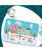 Vassoio rettangolare Kraft L multicolore opaco Christmas Gourmand Christmas - 30 x 40 cm