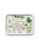 Plateau rectangulaire kraft L Mojito multicolore - 30 x 40 cm