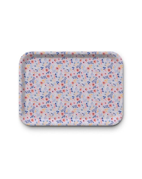 Plateau rectangulaire kraft L Liberty Romance multicolore - 30 x 40 cm