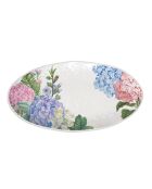 Plat ovale en mélamine wild hydrangea multicolore - 25,5 x 48 cm