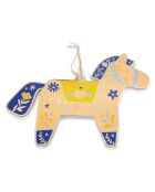 Décoration de Noël à suspendre Scandy winter (cheval) multicolore - 10 cm