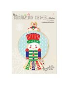 Décoration de Noël à suspendre Noël Gourmand nutcracker boule multicolore - 10 cm