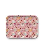 Rechteckiges Krafttablett L Of Love und mehrfarbige Cupcakes - 30 x 40 cm