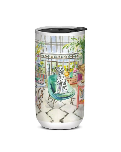 Tazza gigante in ceramica Dalmatian Uptown Pets multicolore, 16 x 8 cm