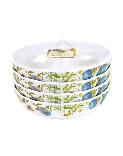 Set de 4 bols céréales en mélamine Summer Days multicolore - 5.10 x 17.80 cm