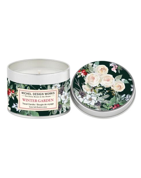 Bougie parfumée en boîte métal Winter Garden multicolore - 155g