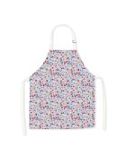 Tablier en coton biologique liberty romance violet