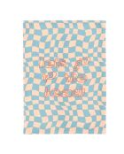 Let's go to the beach theedoek van biologisch katoen Chic Mic veelkleurig - 50x70 cm