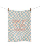 Let's go to the beach theedoek van biologisch katoen Chic Mic veelkleurig - 50x70 cm