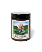 Candela in vetro Pommadier Sandalwood Myrrh the muses (Serenithea) nera - 150g