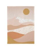 Pink Valley Chic Mic Veelkleurige theedoek van biologisch katoen - 50x70 cm