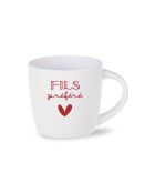 Tasse déjeuner céramique La famille c'est tout (fils) blanche - 350ml