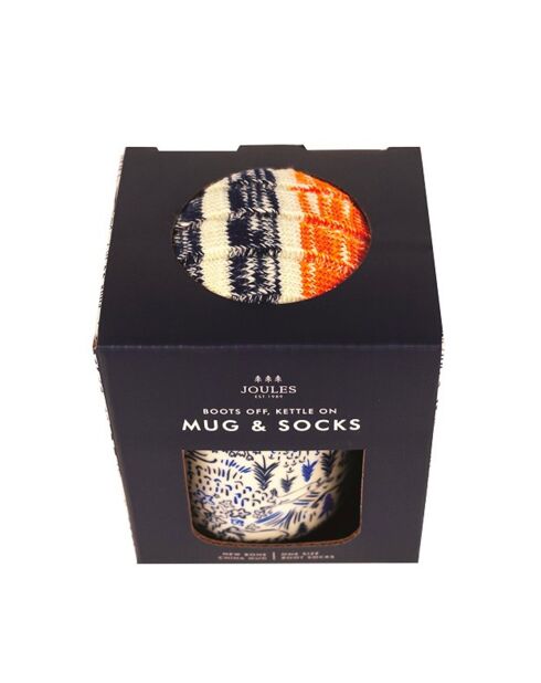 Coffret mug en céramic et chaussette joules (Male) multicolore - 16,5 x 22 x 3,5 cm