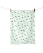 Elegant Leaves Chic Mic Veelkleurige theedoek van biologisch katoen - 50x70 cm