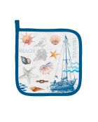 Manique en coton The Shore multicolore - 23 x 23 cm