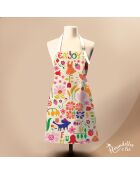 Tablier en coton biologique enjoy multicolore