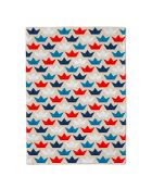 Paper Boats Chic Mic Veelkleurige theedoek van biologisch katoen - 50x70 cm