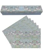 Boîte de 6 feuilles de papier parfumé strawberry thief blue multicolore - 6,7 x 8 x 43 cm