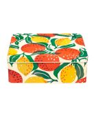 GM rechteckige Metallbox Orangen & Zitronen mehrfarbig - 7,5 x 15,4 x 19,5 cm