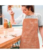 Tablier en coton biologique fleurever nude