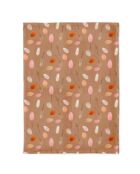 Torchon en coton biologique Dried Flower Pattern Chic Mic multicolore - 50x70 cm