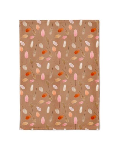 Strofinaccio in cotone biologico multicolore con motivo floreale secco Chic Mic - 50x70 cm