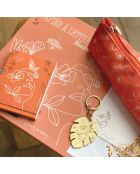 Papel con membrete, 20 hojas y 10 sobres Fleurever multicolores, 21 x 29,7 cm