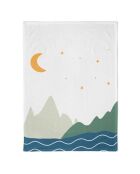 Strofinaccio Moon Montains in cotone biologico Chic Mic multicolor - 50x70 cm