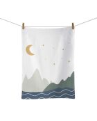 Strofinaccio Moon Montains in cotone biologico Chic Mic multicolor - 50x70 cm
