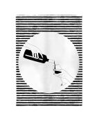 Torchon en coton biologique More Wine Please Chic Mic multicolore - 50x70 cm