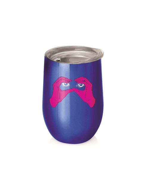Bioloco Office Spectacles Chic Mic, tazza da scrivania multicolore, 420 ml