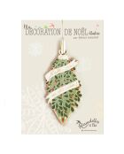Décoration de Noël à suspendre Belle nuit de Noël (soulier) multicolore - 10cm