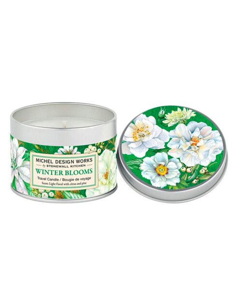 Bougie parfumée en boîte métal Winter Blooms multicolore - 155g