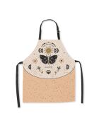 Tablier en coton biologique suis ton intuition multicolore