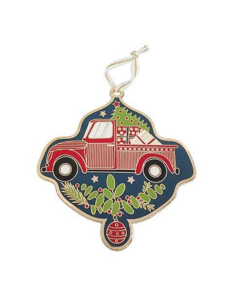 Décoration de Noël à suspendre Noël Folk (pickup) multicolore - D.10 cm