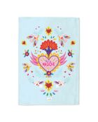 Torchon en coton biologique Tu es magique multicolore - 50 x 70 cm