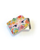 Boîte rectangulaire en métal Joli Jardin multicolore - 2,2 x 8,5 x 11,5 cm