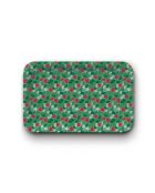 Plateau rectangulaire kraft Jardin de cottage multicolore - 28x18 cm