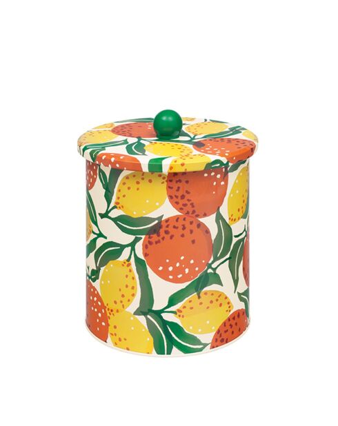 Boîte à biscuits MM en métal oranges & lemons multicolore - 17,3 x 15 cm