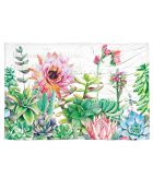 Pink Cactus veelkleurig handgeweven vloerkleed - 51 x 76 cm
