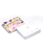 Flamingo Tropico (small joys) veelkleurige rechthoekige metalen doos - 2,2 x 8,5 x 11,5 cm