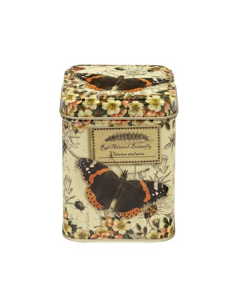 Carrito de té metálico Nostalgia (mariposas vintage) multicolor - 100 g