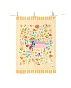 Geschirrtuch aus Bio-Baumwolle Joli Jardin multicolor - 50 x 70 cm