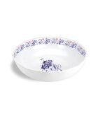Saladier en mélamine paisley & plaid naturel - D.30,5 cm