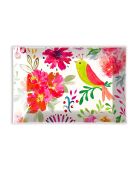 Coupelle rectangulaire en verre Confetti multicolore - 11 x 16 cm
