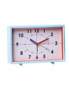 Réveil vintage lumineux rectangulaire Early morning Chic Mic bleu - 10,5 x 4,5 x 16 cm