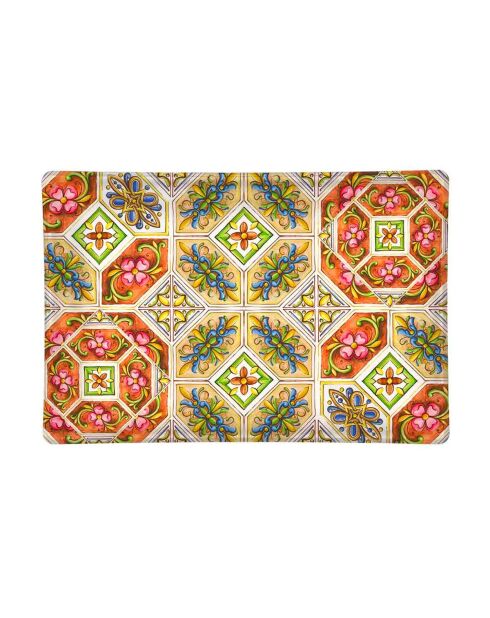Coupelle rectangulaire en verre Tuscan Terrace multicolore - 11 x 16 cm