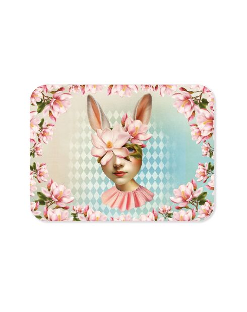 The Muses (Mademoiselle Magnolia) mehrfarbige rechteckige Metallbox - 2,2 x 8,5 x 11,5 cm