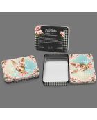 Le Muse (Mademoiselle Magnolia) scatola metallica rettangolare multicolore - 2,2 x 8,5 x 11,5 cm