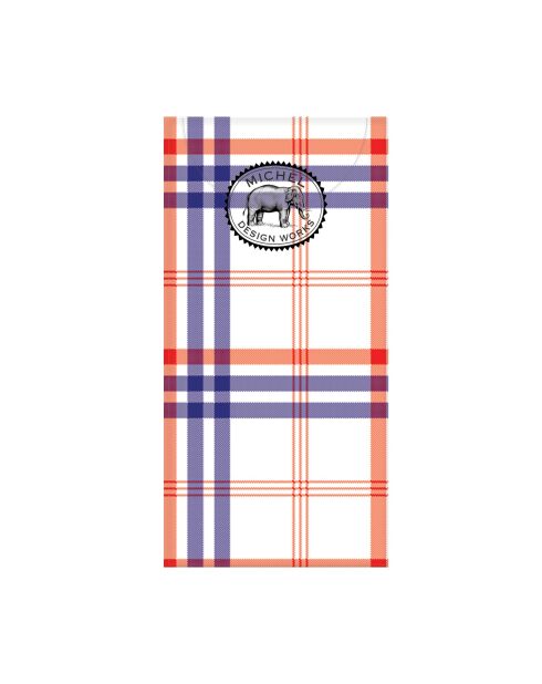 Confezione da 10 fazzoletti multicolori Paisley & Plaid - 10,5 x 5,5 cm
